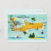 Carte ancienne de Grand Cayman (Devant / Derrière)