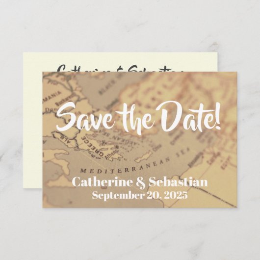 Carte ancienne de la Grèce (Devant / Derrière)