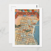 Carte ancienne de La Nouvelle-Orléans  (Devant / Derrière)