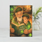 Carte ancienne de la Saint-Patrick pour grand-père (Debout devant)