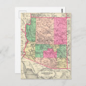 Carte ancienne de l'Arizona (1881) (Devant / Derrière)