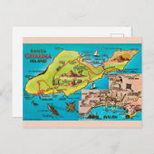 Carte ancienne de l'île de Santa Catalina (Devant / Derrière)