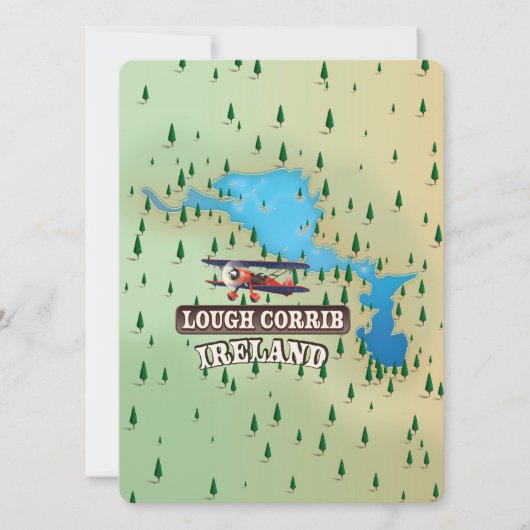 Carte ancienne de Lough Corrib Irlande. (Devant)