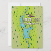 Carte ancienne de Lough Ree Irlande. (Dos)