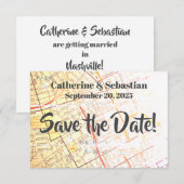 Carte ancienne de Nashville, Tennessee (Devant / Derrière)