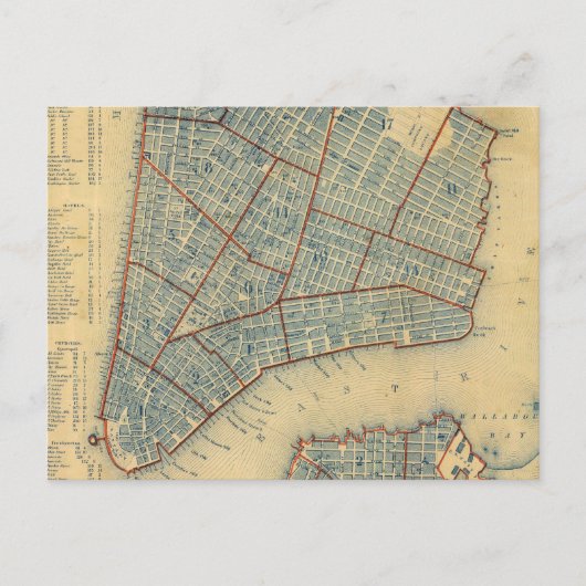 Carte ancienne de New York City (1846) (Devant)