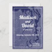 Carte ancienne de Puget Sound pour mariage Save th (Devant)