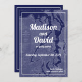 Carte ancienne de Puget Sound pour mariage Save th (Devant / Derrière)