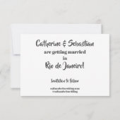 Carte ancienne de Rio de Janeiro, Brésil (Dos)