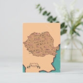 Carte ancienne des comtés de Roumanie (Debout devant)