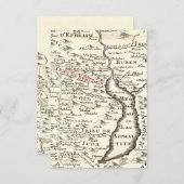 Carte ancienne d'Israël Benjamin Bar Mitzvah Merci (Devant / Derrière)