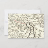 Carte ancienne d'Israël remerciement Bar Mitzvah B (Devant)