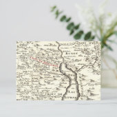 Carte ancienne d'Israël remerciement Bar Mitzvah B (Debout devant)