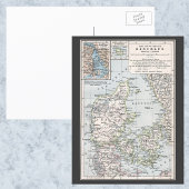 Carte ancienne du Danemark, Danmark en danois, 190