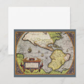 Carte ancienne du monde Les Amériques par Abraham  (Devant / Derrière)