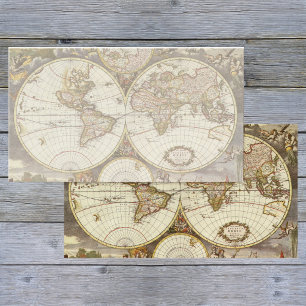 Carte ancienne du Monde par Frederick de Wit, vers