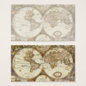 Carte ancienne du Monde par Frederick de Wit, vers (Devant & derrière)