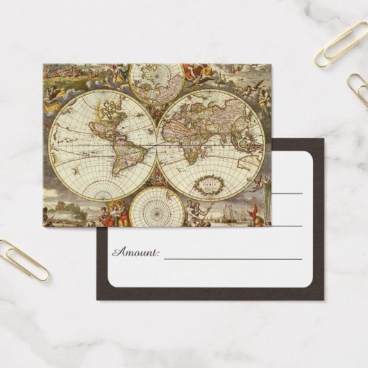 Carte ancienne du Monde par Frederick de Wit, vers (Bureau)