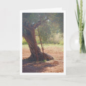 Carte Ancienne échelle métallique contre l'olivier (Devant)