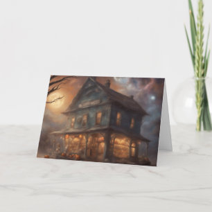 Carte Ancienne épicerie générale la nuit d'Halloween