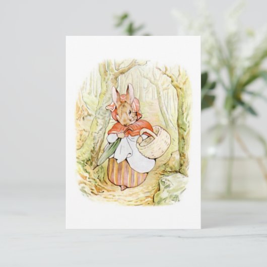 Carte Ancienne Mme Rabbit (Petit Chaperon Rouge) (B Pott (Debout devant)