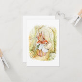 Carte Ancienne Mme Rabbit (Petit Chaperon Rouge) (B Pott (Devant/Arrière en situation)