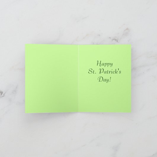 Carte Ancienne mode St. Patrick's Day Cards (Intérieur)