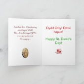Carte Ancient Bard St. David's Day Greeting (Intérieur)