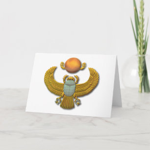 Carte Ancient Egyptian Sacred Scarab - Gold