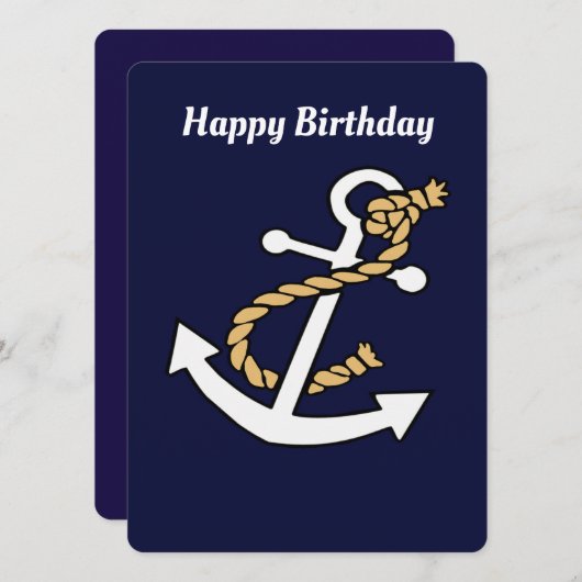 Carte Ancre (Devant / Derrière)