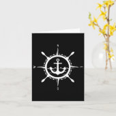 Carte Ancre Comp Conception Maritime Avec Capitaine Comp (Fleur jaune)