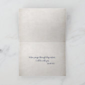 Carte ancre marine rouge avec bandes et boussole bleues (Intérieur)