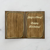 Carte Ancre nautique Anniversaire (Intérieur)