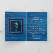 Carte Ancre nautique et Seahorse Joyeux anniversaire (Intérieur)