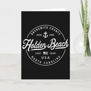 Carte Ancre nautique Holden Beach Caroline du Nord Voyag