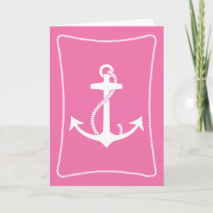 Carte Ancre rose