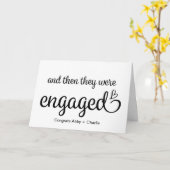 Carte And Then Engaged Mr Mrs Congratulations Engagement (Fleur jaune)