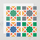 Carte Andalusian Tiles 4 (Devant / Derrière)