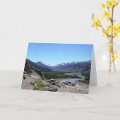 Carte Andes Range, Patagonie (Fleur jaune)