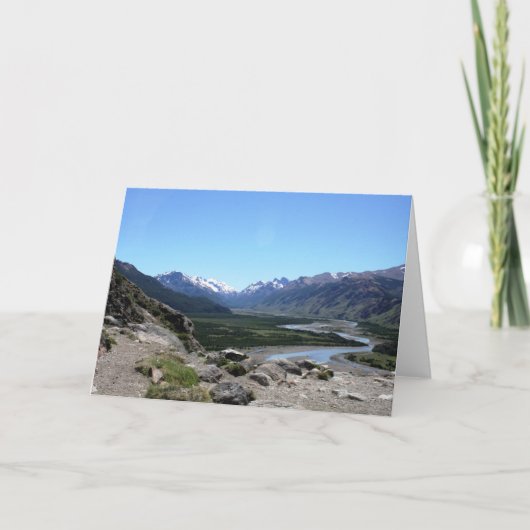 Carte Andes Range, Patagonie (Devant)