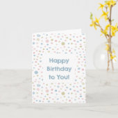 Carte Andie Confetti Aquarelle Dots (Fleur jaune)