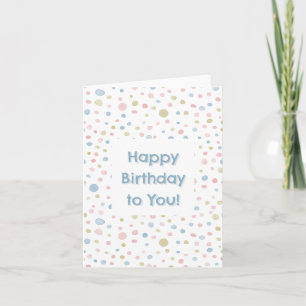 Carte Andie Confetti Aquarelle Dots