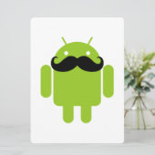 Carte Android Robot Moustache (Debout devant)