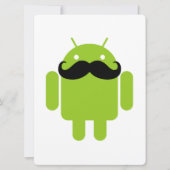 Carte Android Robot Moustache (Devant)