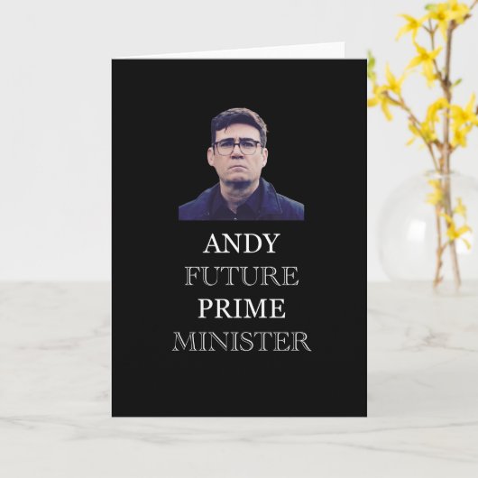 Carte Andy Future Prime Ministre (Fleur jaune)