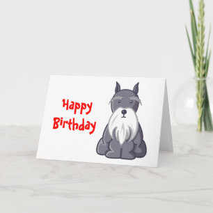 Carte Andy Rooney Schnauzer Anniversaire