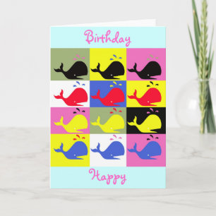 Carte Andy Whale-Hole™_"Anniversaire heureux" Salutation