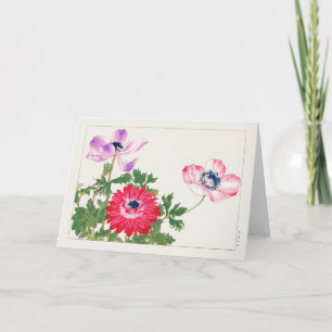 Carte Anemone coronaria par Tanigami Konan