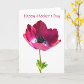 Carte Anemone Mère's Day Card (Fleur jaune)