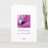 Carte Anemone Mère's Day Card (Dos)